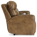 Game Plan Caramel Power Reclining Sofa