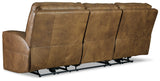 Game Plan Caramel Power Reclining Sofa