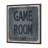 Game Room SQ by Mercana Studio a Hand Embellished Framed Art Print by Mercana at Eve Furniture