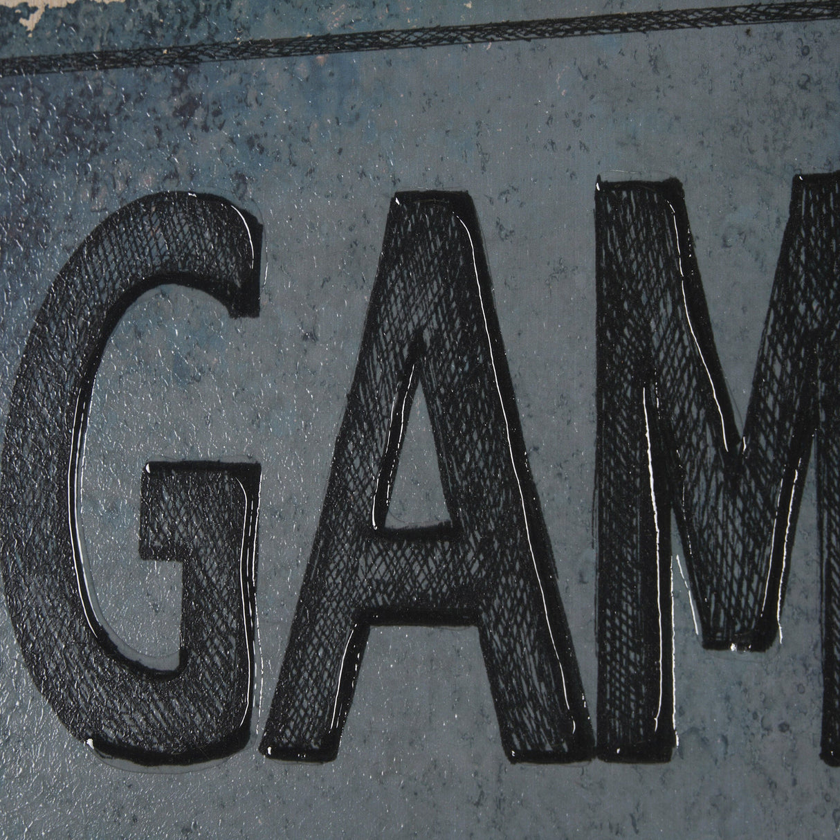 Game Room SQ by Mercana Studio a Hand Embellished Framed Art Print by Mercana at Eve Furniture
