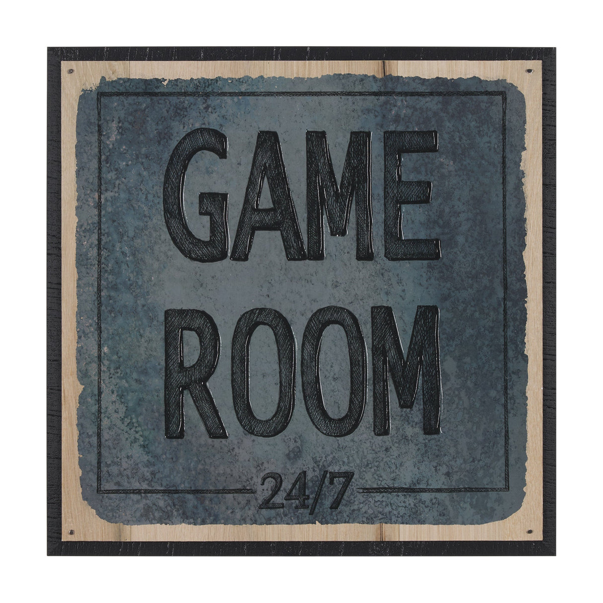 Game Room SQ by Mercana Studio a Hand Embellished Framed Art Print by Mercana at Eve Furniture