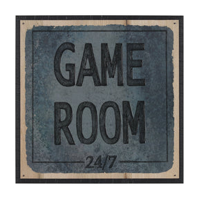 Game Room SQ by Mercana Studio a Hand Embellished Framed Art Print by Mercana at Eve Furniture