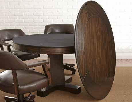 Game Table and Chairs, Ruby, 6-Piece by Steve Silver at Eve Furniture