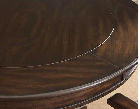 Game Table and Chairs, Ruby, 6-Piece by Steve Silver at Eve Furniture