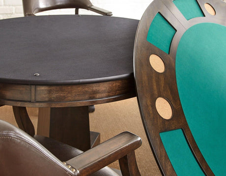 Game Table and Chairs, Ruby, 6-Piece by Steve Silver at Eve Furniture