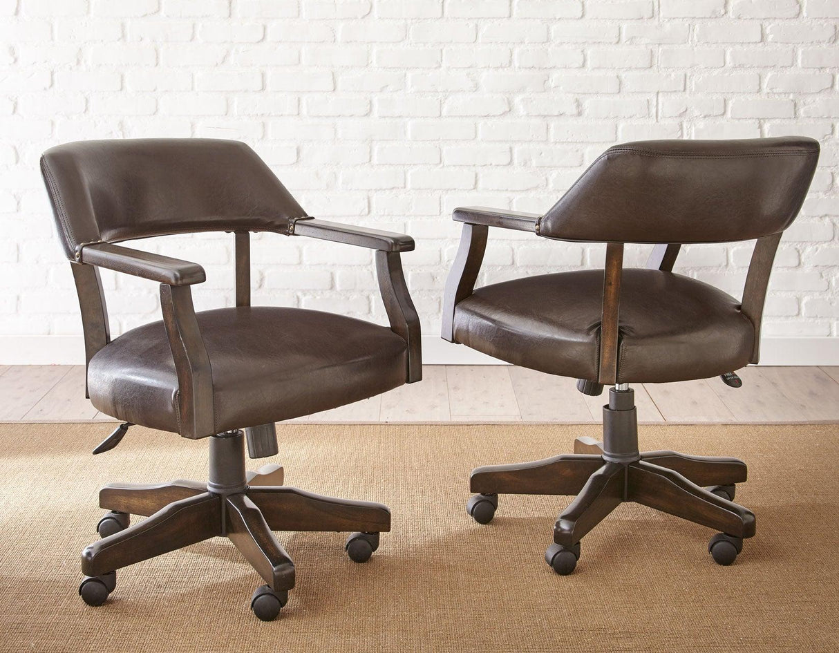 Game Table and Chairs, Ruby, 6-Piece by Steve Silver at Eve Furniture