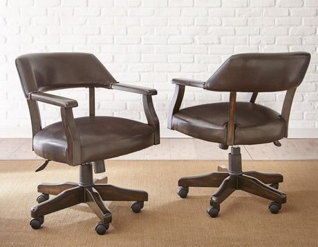 Game Table and Chairs, Ruby, 6-Piece by Steve Silver at Eve Furniture