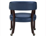 Game Table and Chairs, Tournament, 6-Piece, Navy by Steve Silver at Eve Furniture