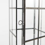 Gamfield Large Black Metal and Glass Lantern by Mercana at Eve Furniture
