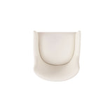 Gansevoort Faux Leather Dining Armchair in Cream by Manhattan Comfort at Eve Furniture