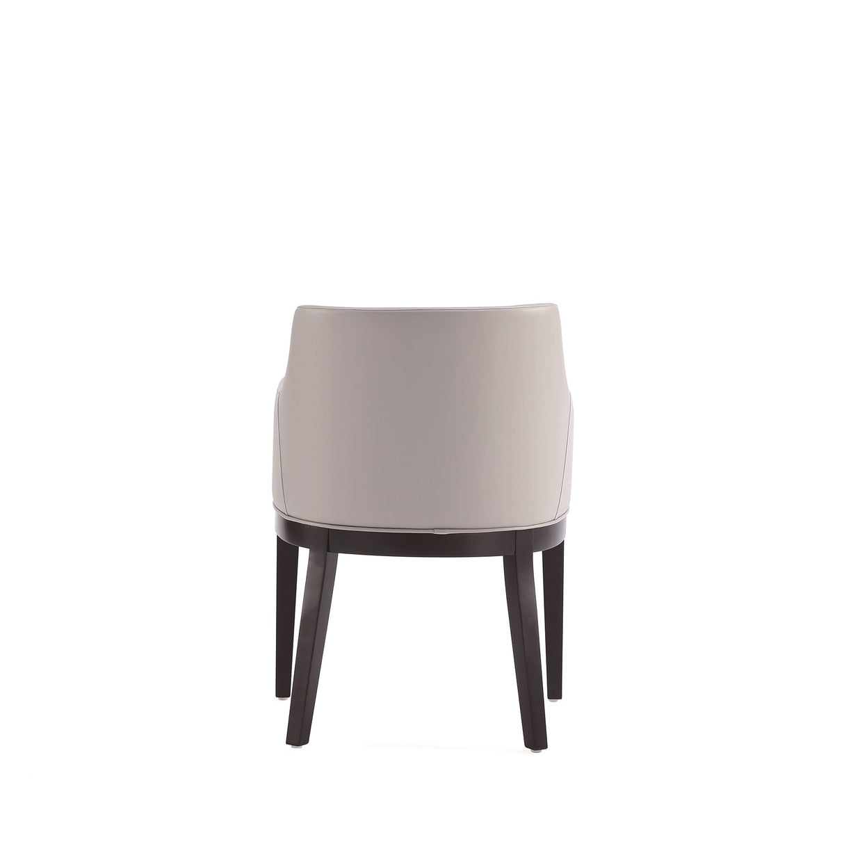 Gansevoort Faux Leather Dining Armchair in Light Grey (set of 2) by Manhattan Comfort at Eve Furniture