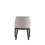 Gansevoort Faux Leather Dining Armchair in Light Grey (set of 2) by Manhattan Comfort at Eve Furniture