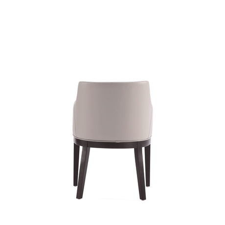 Gansevoort Faux Leather Dining Armchair in Light Grey (set of 2) by Manhattan Comfort at Eve Furniture