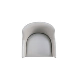 Gansevoort Faux Leather Dining Armchair in Light Grey (set of 2) by Manhattan Comfort at Eve Furniture