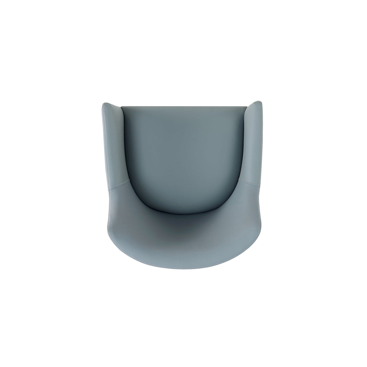 Gansevoort Faux Leather Dining Armchair in Pewter (Set of 2) by Manhattan Comfort at Eve Furniture