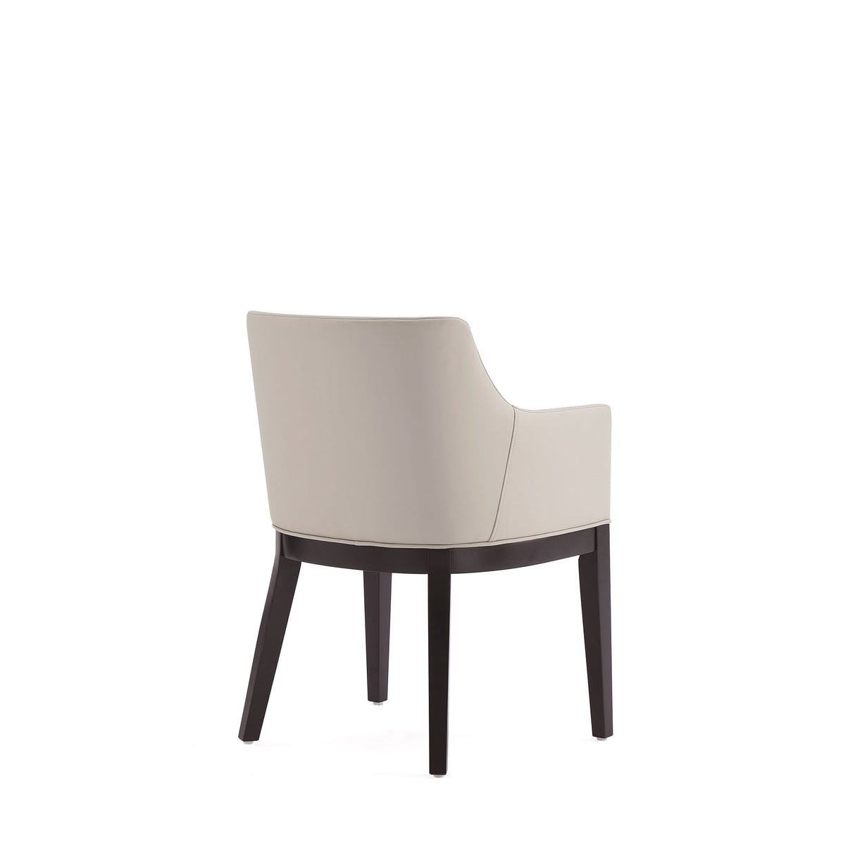 Gansevoort Faux Leather Dining Armchair in Stone Grey by Manhattan Comfort at Eve Furniture