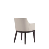 Gansevoort Faux Leather Dining Armchair in Stone Grey by Manhattan Comfort at Eve Furniture