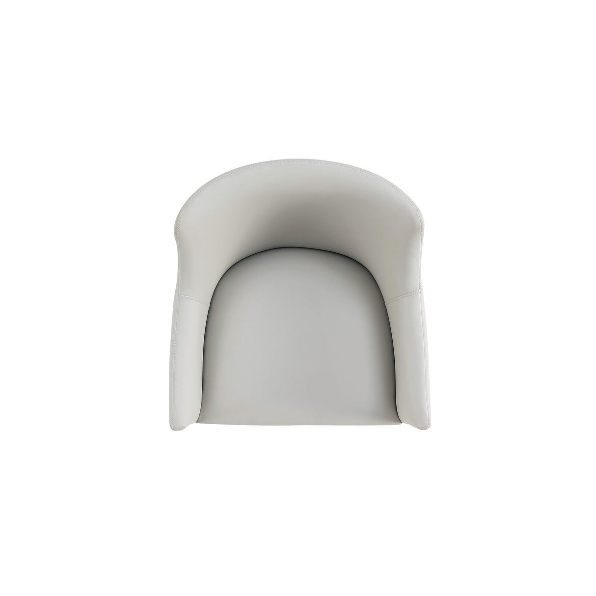 Gansevoort Faux Leather Dining Armchair in Stone Grey by Manhattan Comfort at Eve Furniture