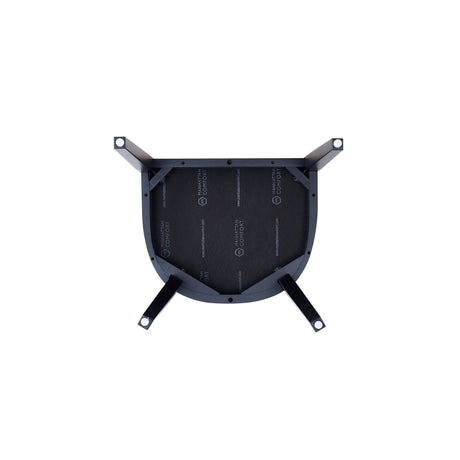 Gansevoort Faux Leather Dining Armchair in Stone Grey by Manhattan Comfort at Eve Furniture