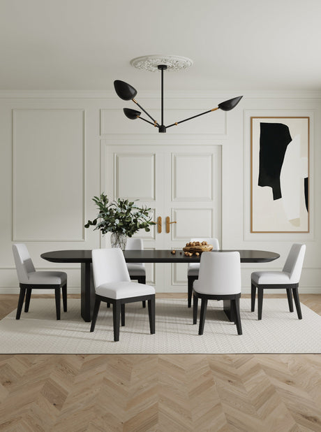 Gansevoort Faux Leather Dining Chair in Cream (set of 2) by Manhattan Comfort at Eve Furniture