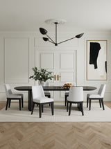 Gansevoort Faux Leather Dining Chair in Cream (set of 4) by Manhattan Comfort at Eve Furniture