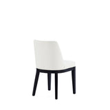 Gansevoort Faux Leather Dining Chair in Cream (set of 4) by Manhattan Comfort at Eve Furniture