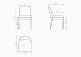 Gansevoort Faux Leather Dining Chair in Light Grey (set of 2) by Manhattan Comfort at Eve Furniture