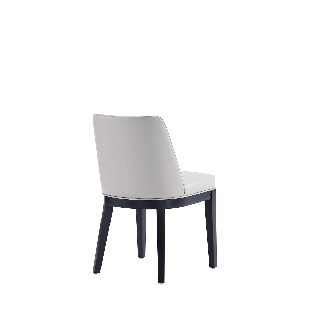 Gansevoort Faux Leather Dining Chair in Light Grey (set of 2) by Manhattan Comfort at Eve Furniture