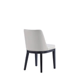 Gansevoort Faux Leather Dining Chair in Light Grey (set of 2) by Manhattan Comfort at Eve Furniture
