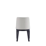 Gansevoort Faux Leather Dining Chair in Light Grey (set of 2) by Manhattan Comfort at Eve Furniture