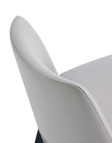 Gansevoort Faux Leather Dining Chair in Light Grey (set of 2) by Manhattan Comfort at Eve Furniture