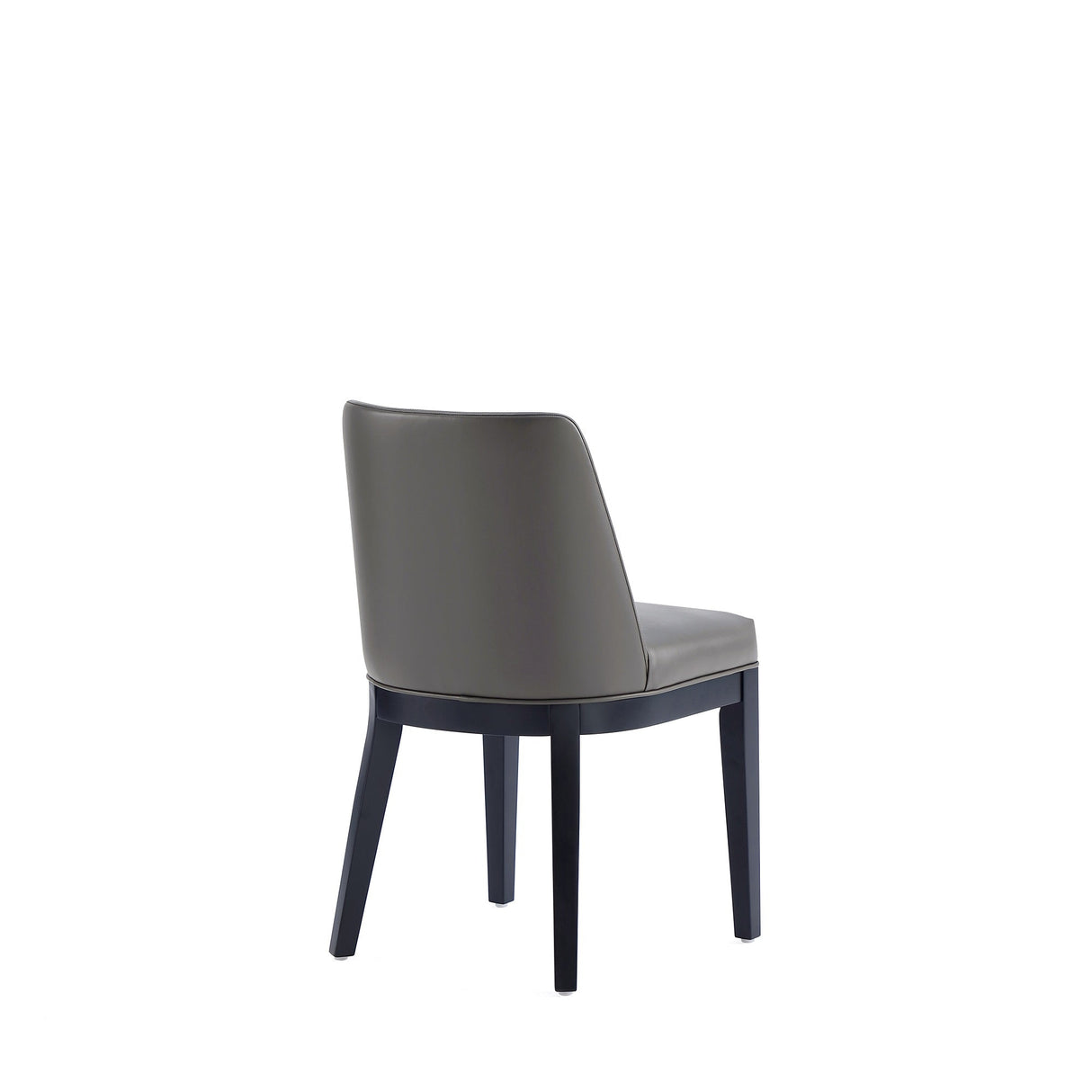 Gansevoort Faux Leather Dining Chair in Pebble Grey (set of 2) by Manhattan Comfort at Eve Furniture