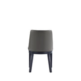 Gansevoort Faux Leather Dining Chair in Pebble Grey (set of 4) by Manhattan Comfort at Eve Furniture
