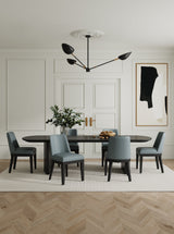 Gansevoort Faux Leather Dining Chair in Pewter (set of 2) by Manhattan Comfort at Eve Furniture