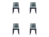 Gansevoort Faux Leather Dining Chair in Pewter (set of 4) by Manhattan Comfort at Eve Furniture