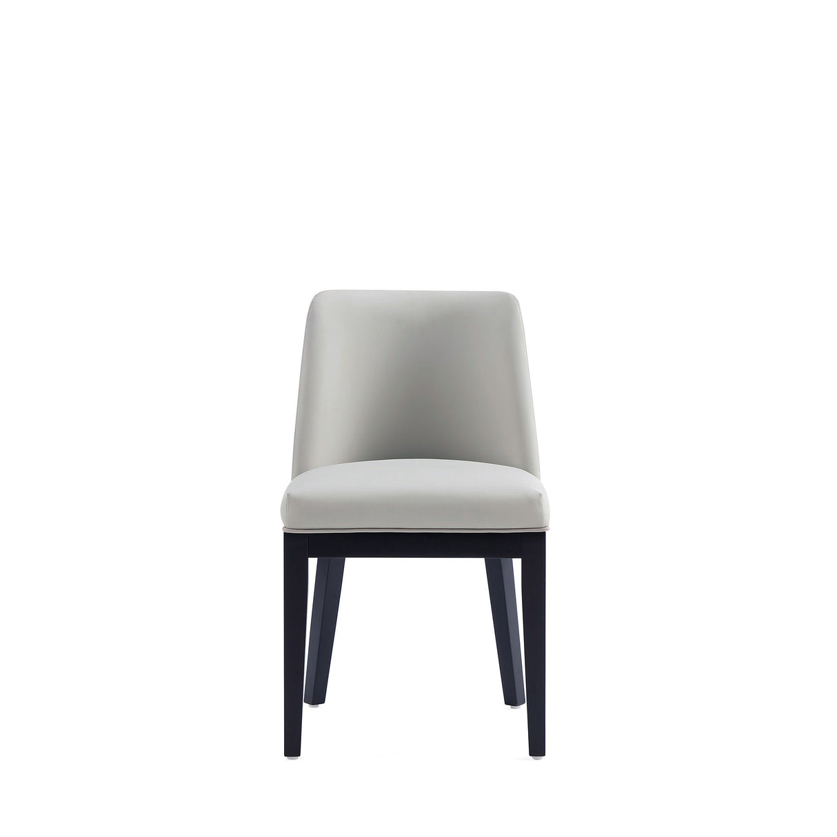 Gansevoort Faux Leather Dining Chair in Stone Grey (set of 2) by Manhattan Comfort at Eve Furniture