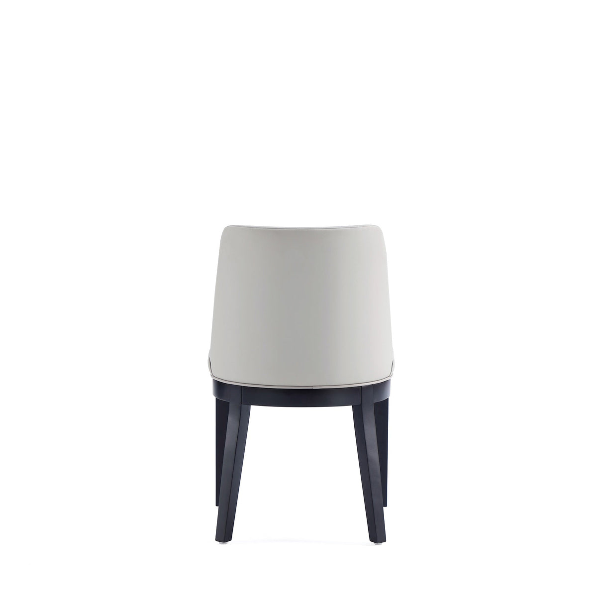 Gansevoort Faux Leather Dining Chair in Stone Grey (set of 2) by Manhattan Comfort at Eve Furniture