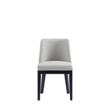 Gansevoort Faux Leather Dining Chair in Stone Grey (set of 4) by Manhattan Comfort at Eve Furniture