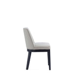 Gansevoort Faux Leather Dining Chair in Stone Grey (set of 4) by Manhattan Comfort at Eve Furniture