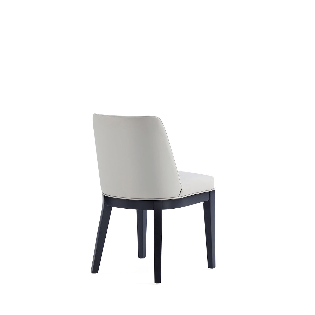 Gansevoort Faux Leather Dining Chair in Stone Grey (set of 4) by Manhattan Comfort at Eve Furniture