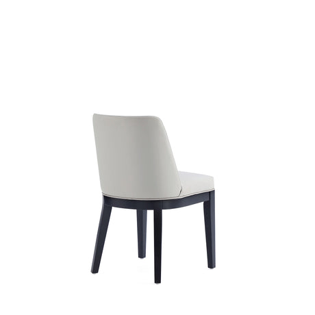 Gansevoort Faux Leather Dining Chair in Stone Grey (set of 4) by Manhattan Comfort at Eve Furniture