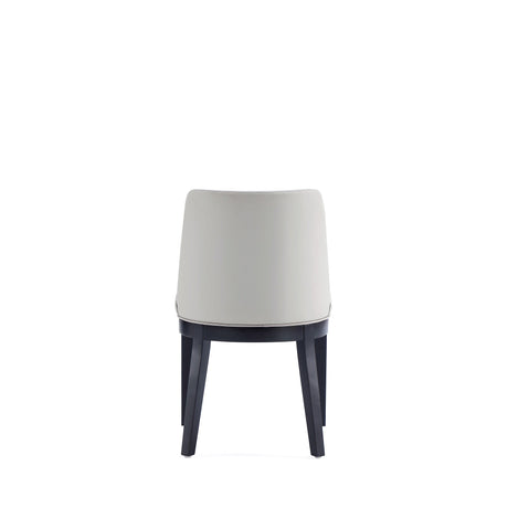 Gansevoort Faux Leather Dining Chair in Stone Grey (set of 4) by Manhattan Comfort at Eve Furniture