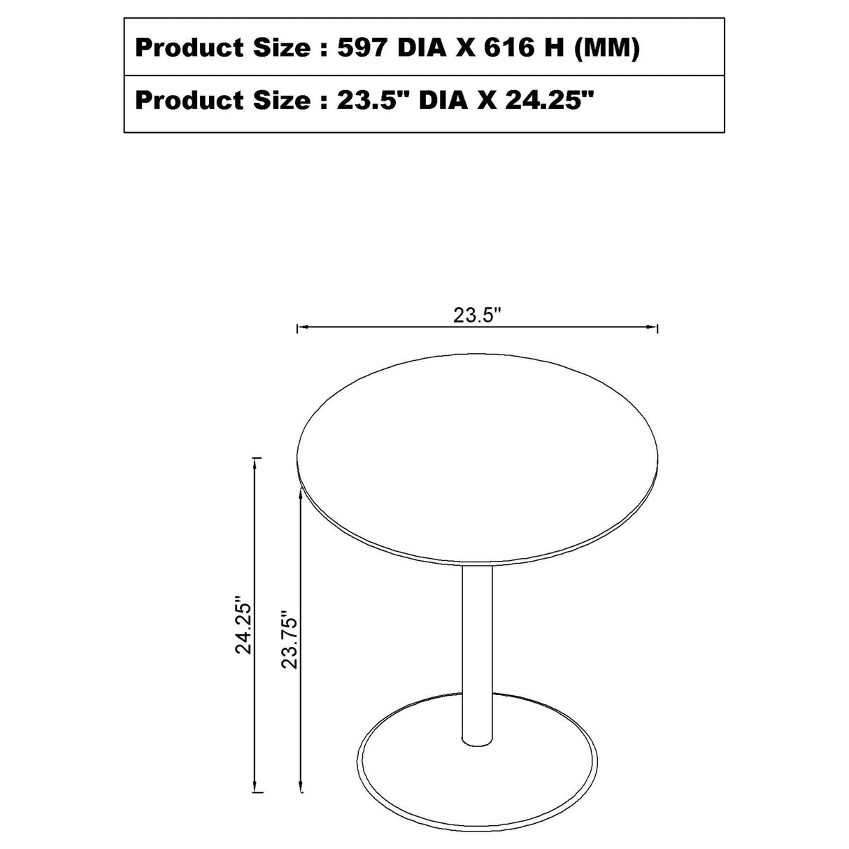Ganso Black 3-Piece Round Glass Top Coffee and End Table Set by Coaster at Eve Furniture