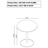 Ganso Black 3-Piece Round Glass Top Coffee and End Table Set by Coaster at Eve Furniture