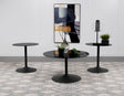 Ganso Black 3-Piece Round Glass Top Coffee and End Table Set by Coaster at Eve Furniture