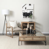 Garand Large Two-Toned Black/Natural Ceramic Jug by Mercana at Eve Furniture