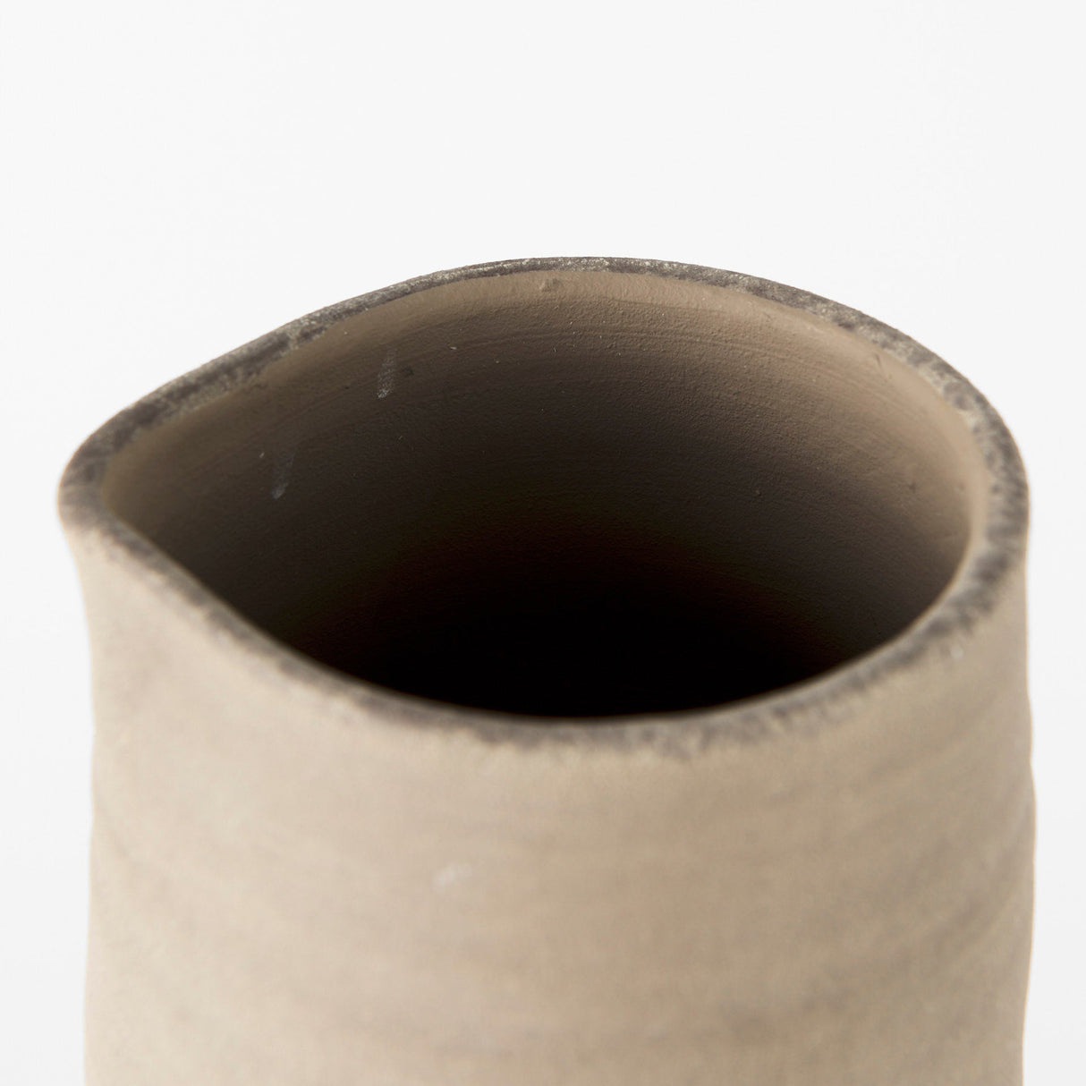 Garand Large Two-Toned Black/Natural Ceramic Jug by Mercana at Eve Furniture