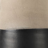 Garand Large Two-Toned Black/Natural Ceramic Jug by Mercana at Eve Furniture