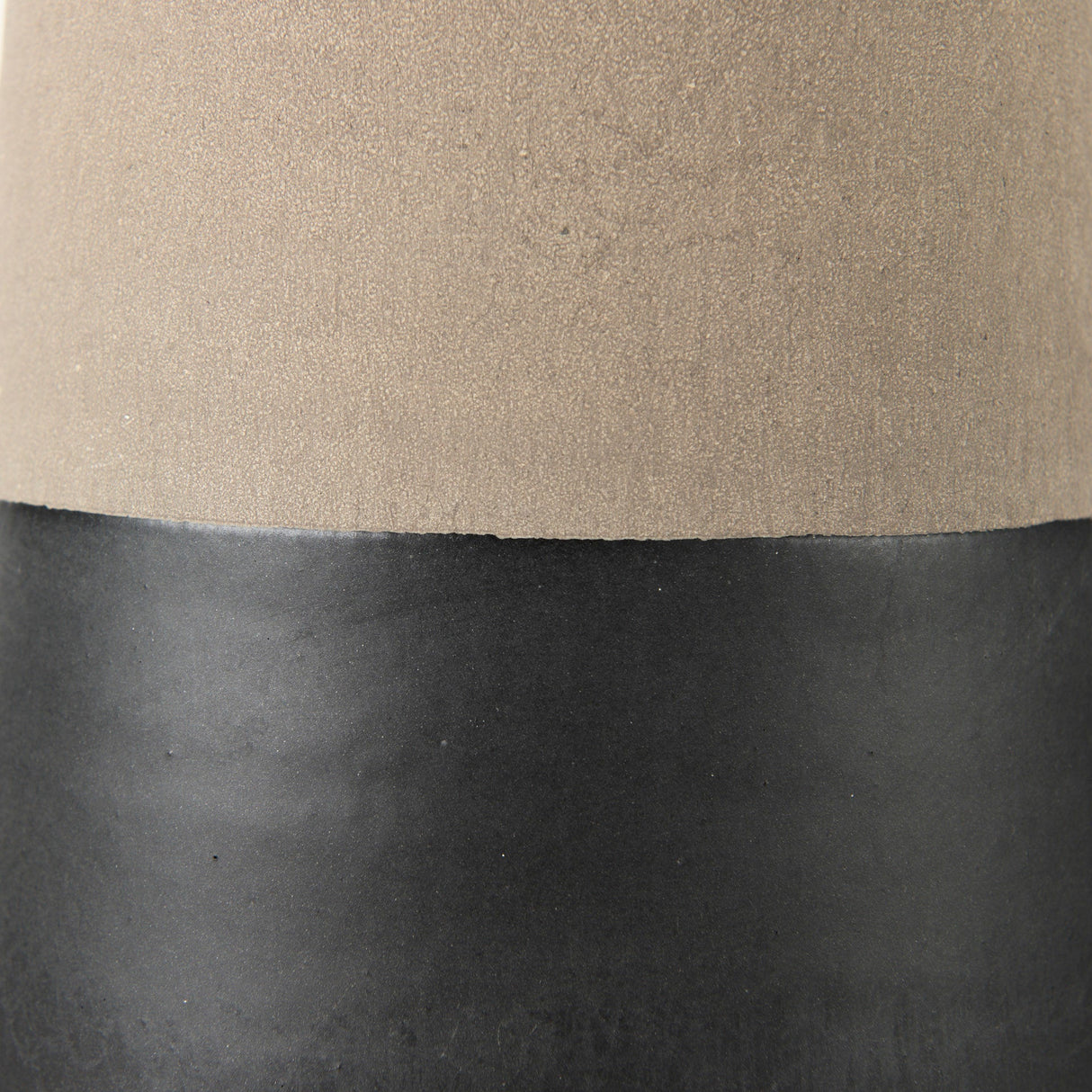 Garand Medium Two-Toned Black/Natural Ceramic Jug by Mercana at Eve Furniture