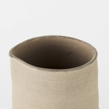 Garand Medium Two-Toned White Natural Ceramic Jug by Mercana at Eve Furniture